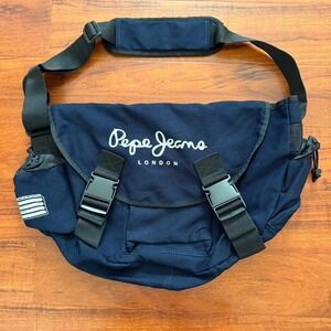 Pepe Jeans London Messenger Bag Navy Blue